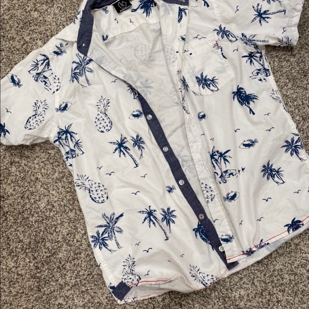 Button Up Hawaiian Shirt
